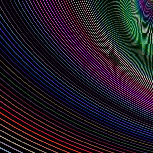 Free vector multicolor fractal background