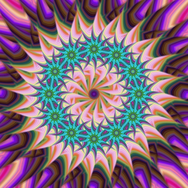 Free Vector multicolor fractal background