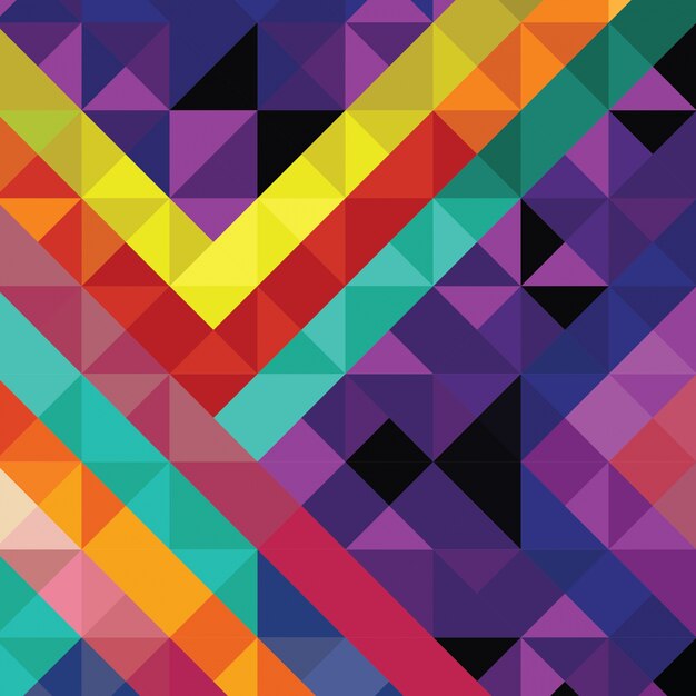 Multicolor geometric background