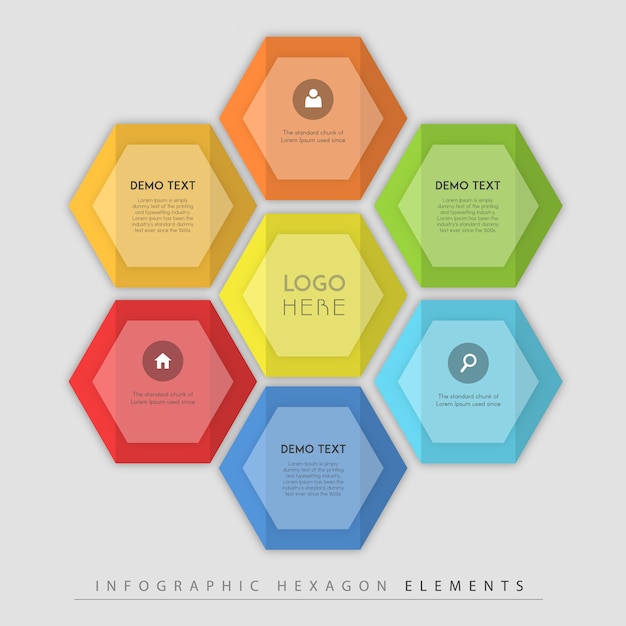 Multicolor infographic design