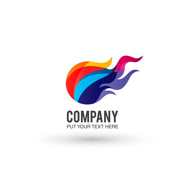 Multicolor logo background