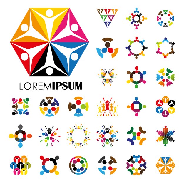 дизайн логотипа Multicolor