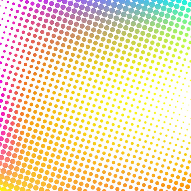 Multicolor Modern Halftone Design Background