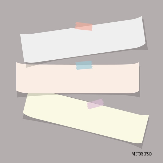 Free vector multicolor papers collection