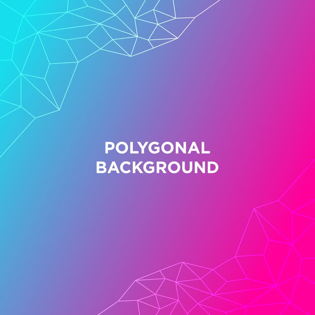 Multicolor polygonal background