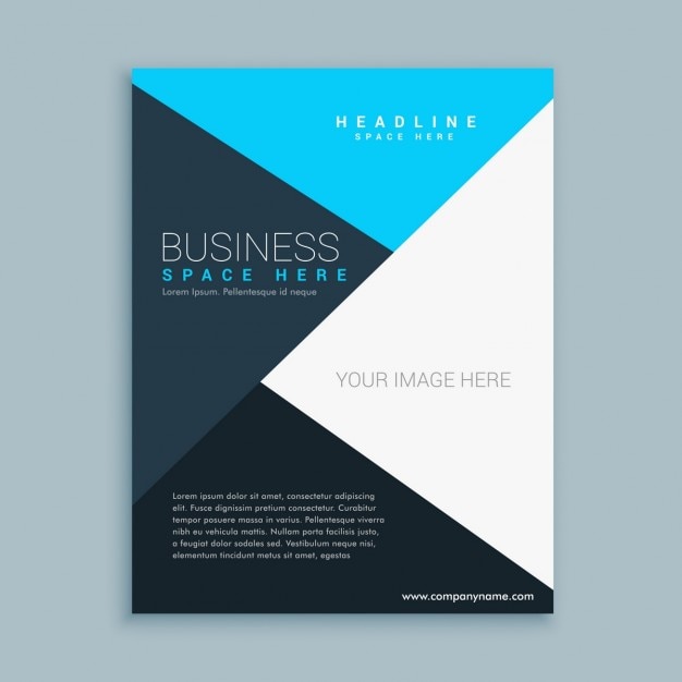 Free vector multicolor shapes brochure template