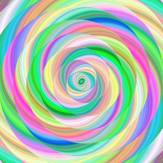 Multicolor spiral background