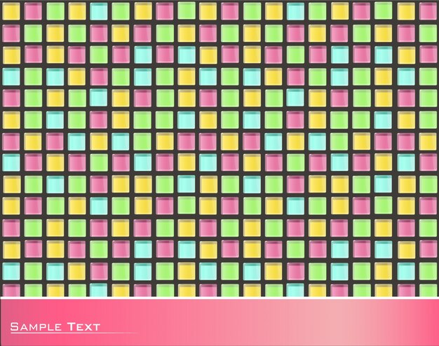 Multicolor squares background