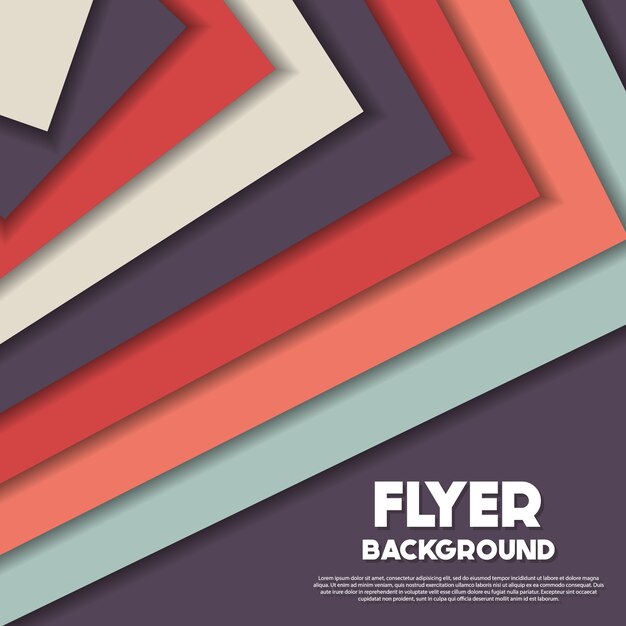 Multicolor triangles background design