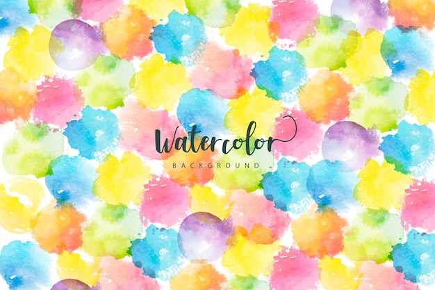 Free vector multicolor watercolor background