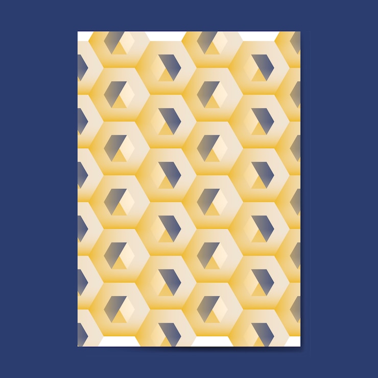 Free Vector multicolored 3d hexagonal pattern background