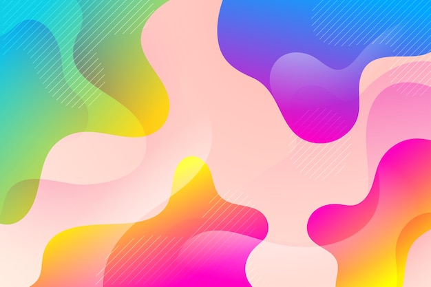 Бесплатное векторное изображение Разноцветный абстрактный фон