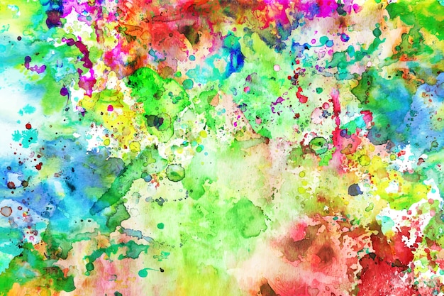Multicolored hand painted background