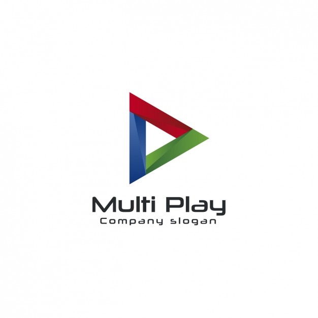 Vettore gratuito multimedia company logo template