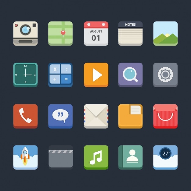 Multimedia icons collection