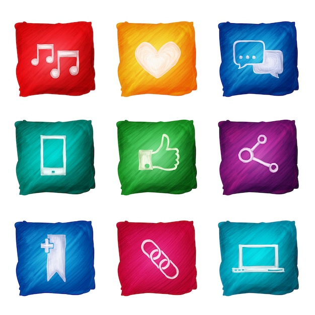 Multimedia icons collection