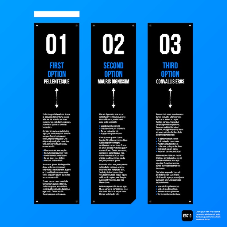 Free Vector multiple options infographic template