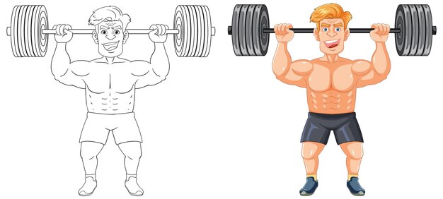 筋肉強い男 ウェイトリフティング