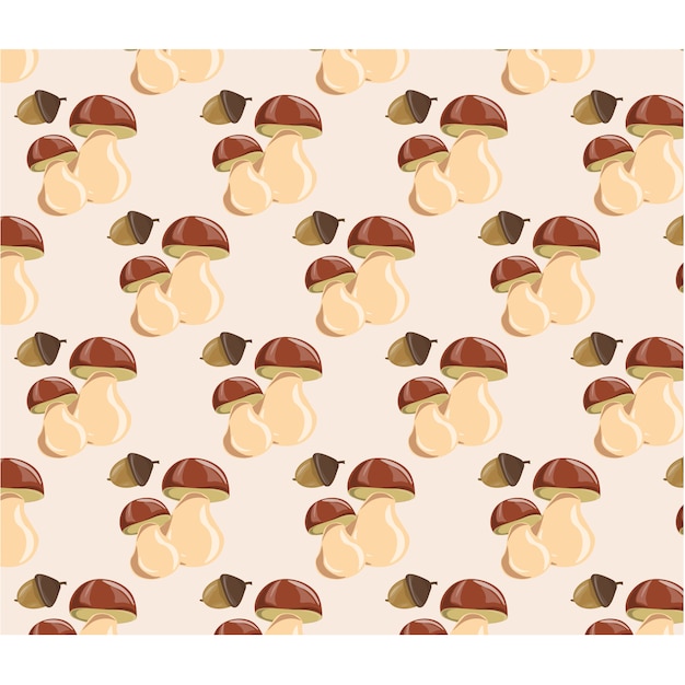 Mushroom pattern background