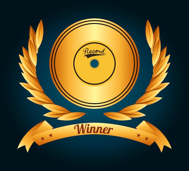 Free vector music award design