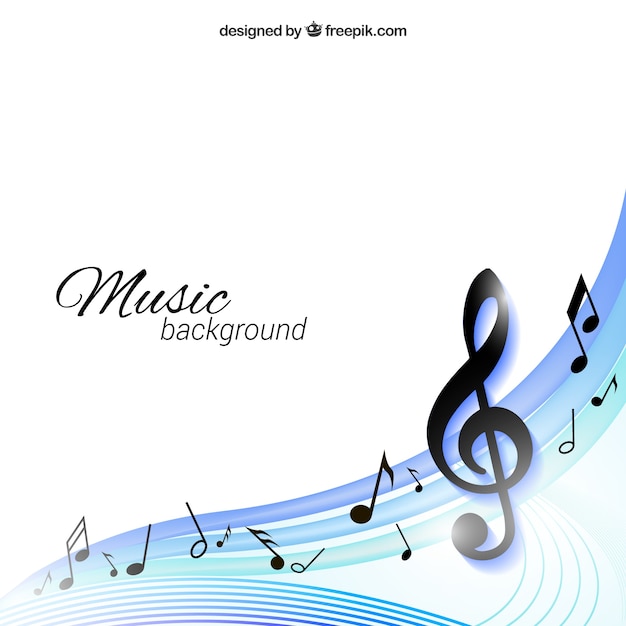 Vettore gratuito music background