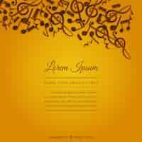 Vettore gratuito music background