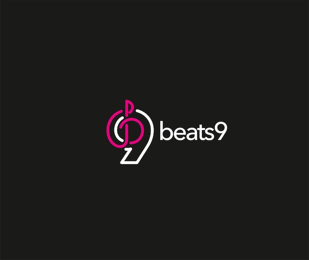 Music beats logo branding identity corporate vector design