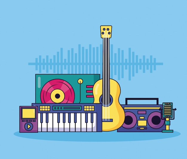 Music colorful illustration