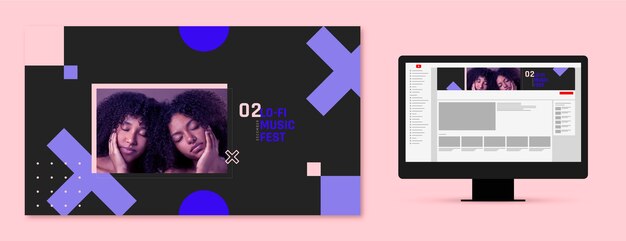 음악 콘서트 유튜브 채널 아트