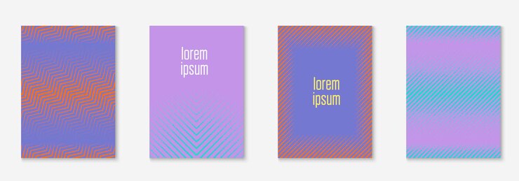 Free Vector music cover with minimalist geometric line and trendy shapes