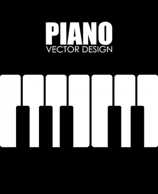 Vettore gratuito illustrazione di musica design nero