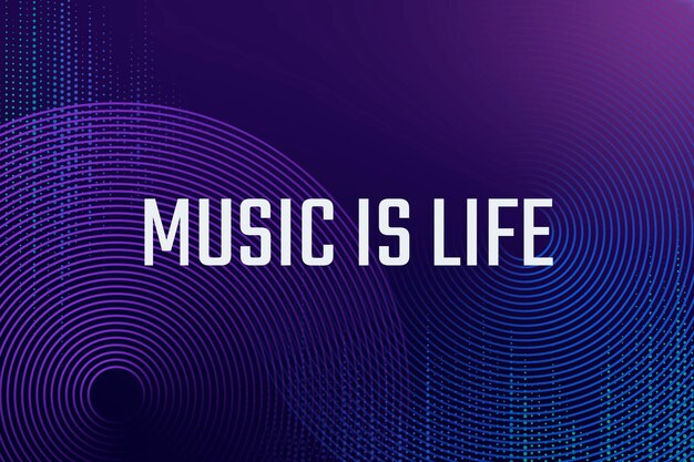캐치프레이즈가 있는 음악 이퀄라이저 디지털 템플릿 엔터테인먼트 기술 광고 배너