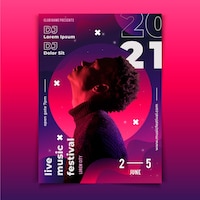 Music event poster template