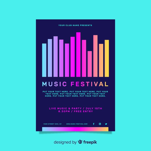 Music festival flyer