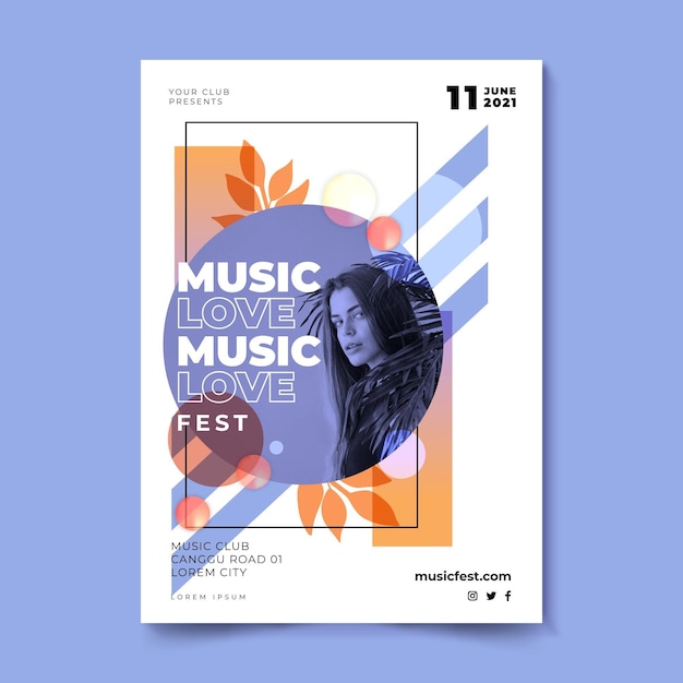 Music festival poster love fest
