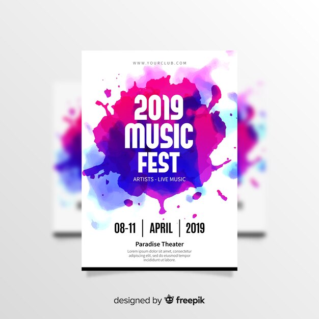 music festival poster template