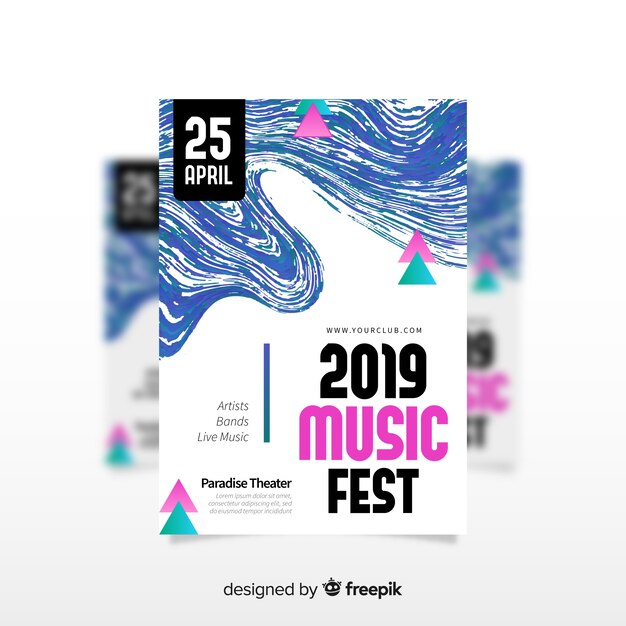 music festival poster template