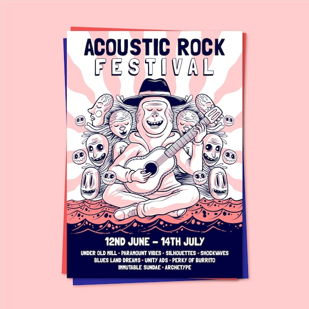 music festival poster template