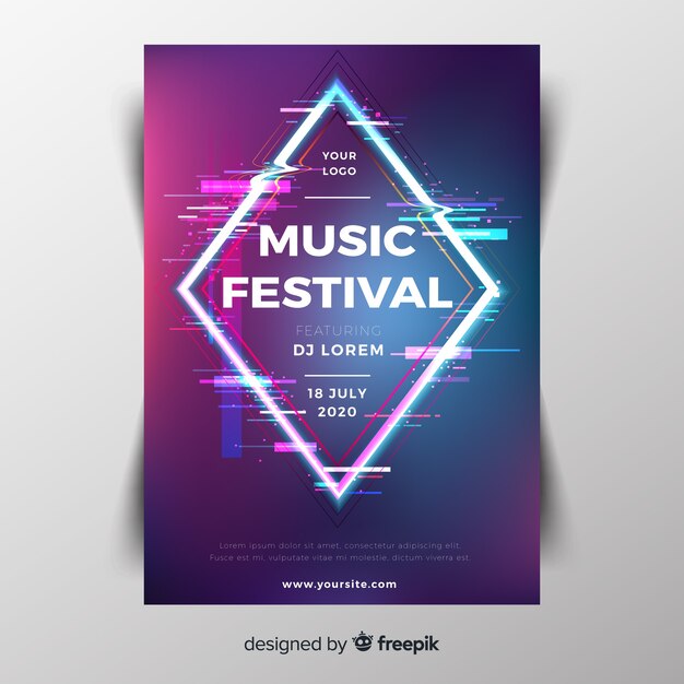 Music festival poster