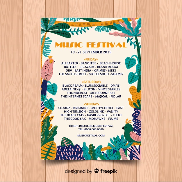 Manifesto del festival musicale