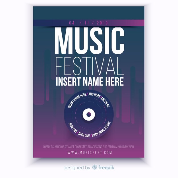 Music festival poster