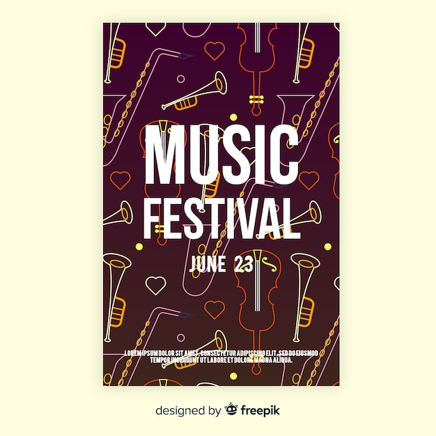 Music festival poster