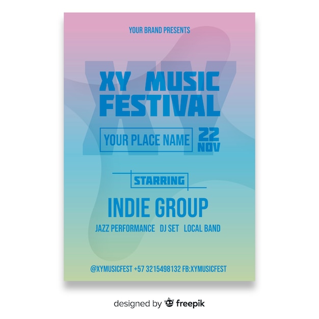 Music festival poster