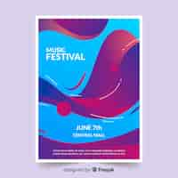 Free vector music festival poster