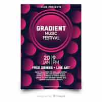 Free vector music festival poster