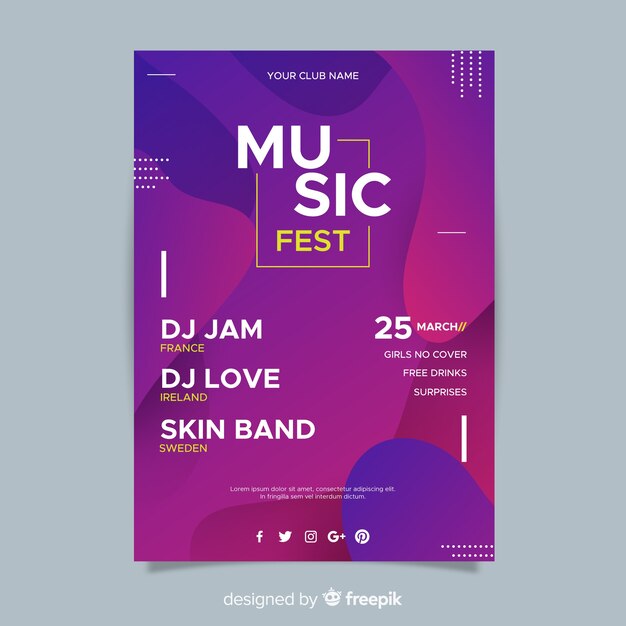 Music festival poster