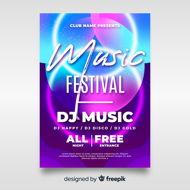 Music festival poster