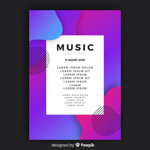 Music festival poster