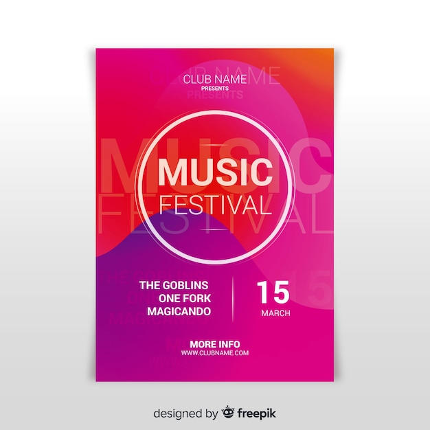 Music festival poster