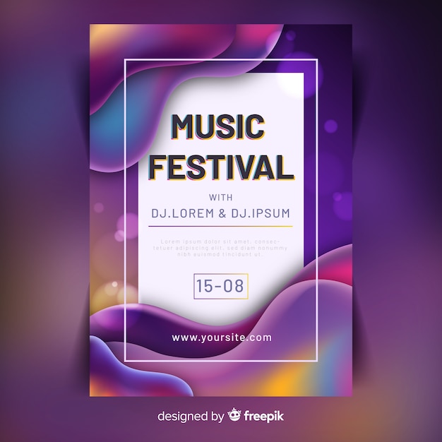 Music festival poster